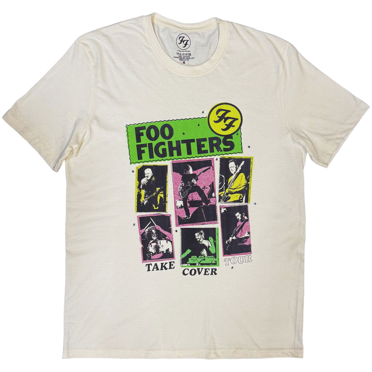 Foo Fighters: Take Cover Tour Unisex T-Shirt (Natural)