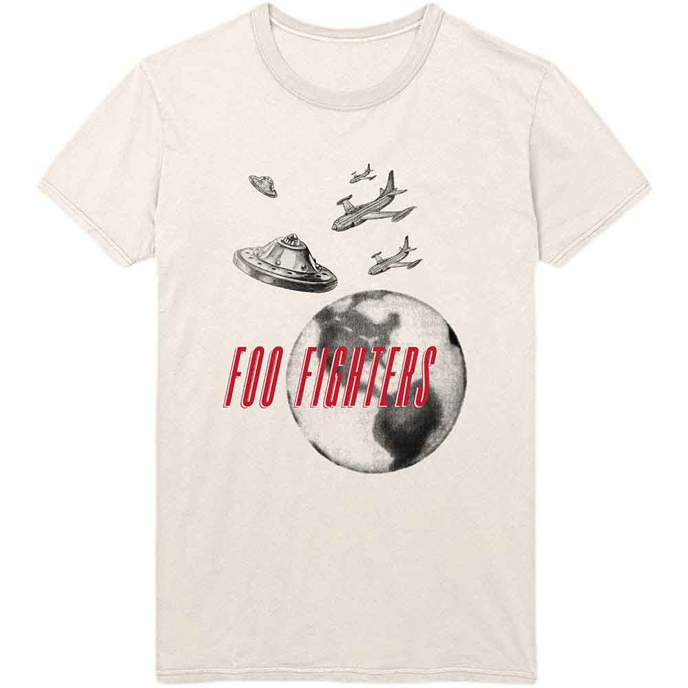 Unisex T-Shirt Foo Fighters UFO Planes (Natural)