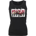 Marvel Comics Ladies Razor Back Vest T-Shirt: Deadpool - Maximum Effort (Black)