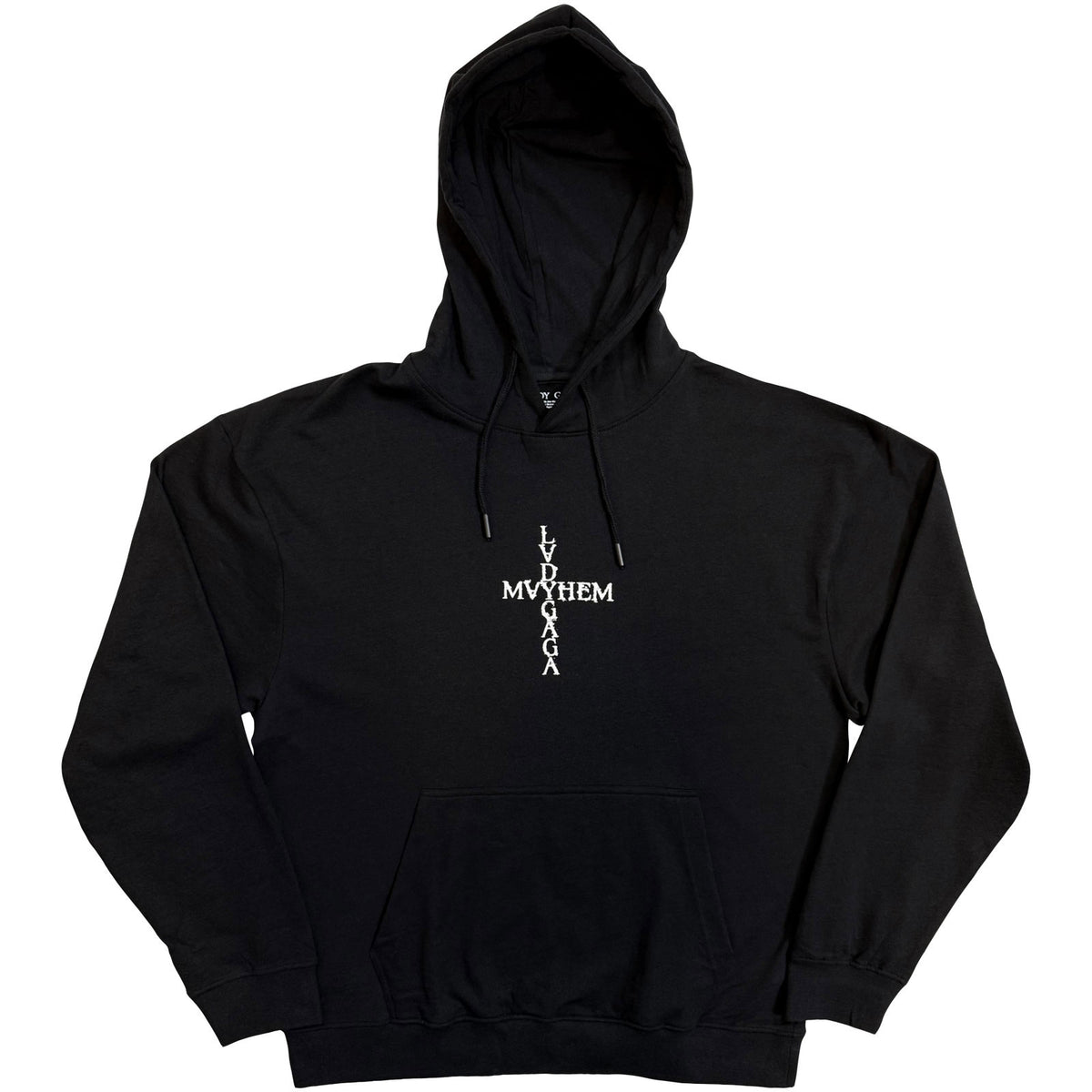 Lady Gaga Unisex Pullover Hoodie: Mayhem (Black) (Back Print)