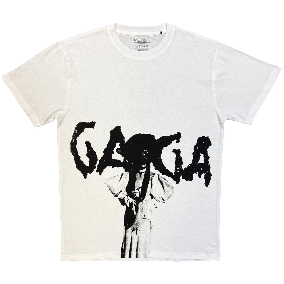 Lady Gaga Unisex T-Shirt: Mayhem Graphic (White) (All Over Print)