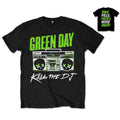 Green Day Unisex T-Shirt: Kill the DJ (Black) (Back Print)