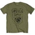 Green Day Unisex T-Shirt: Organic Grenade (Military Green)