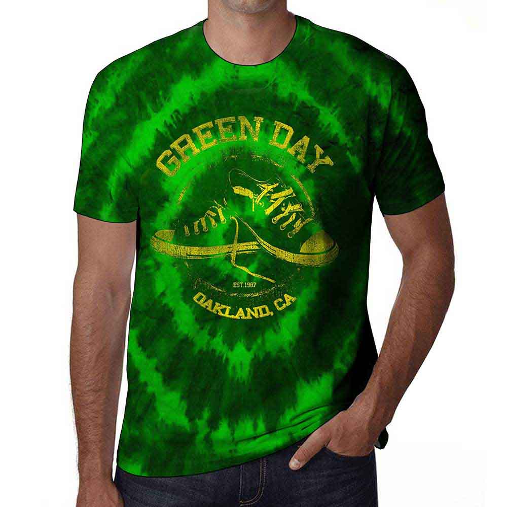 Green Day Unisex T-Shirt: All Stars (Green) (Wash Collection)