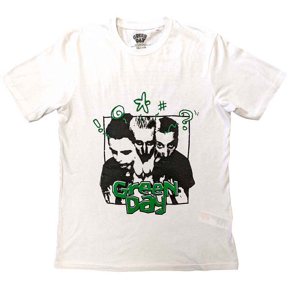 Green Day Unisex T-Shirt: Good Riddance (White) (Back Print)