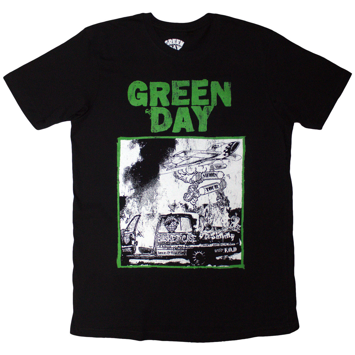 Green Day Unisex T-Shirt: Riot Trio (Black)