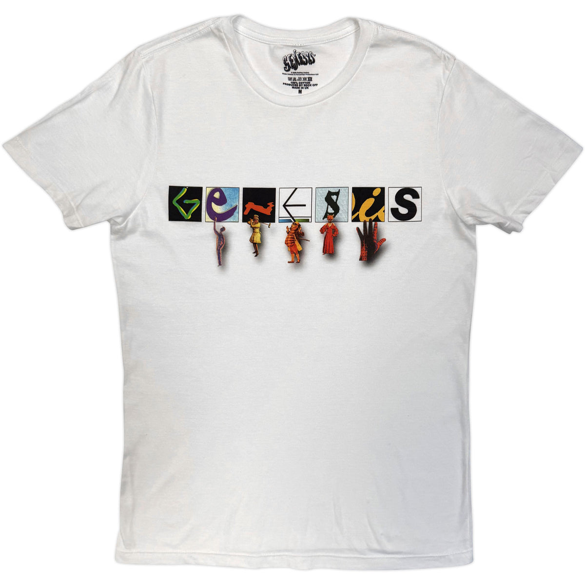 Genesis Unisex T-Shirt: Characters Logo (White)