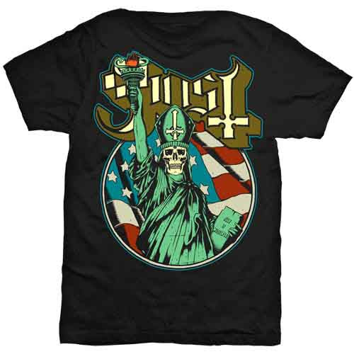 Ghost Unisex T-Shirt: Statue of Liberty (Black)