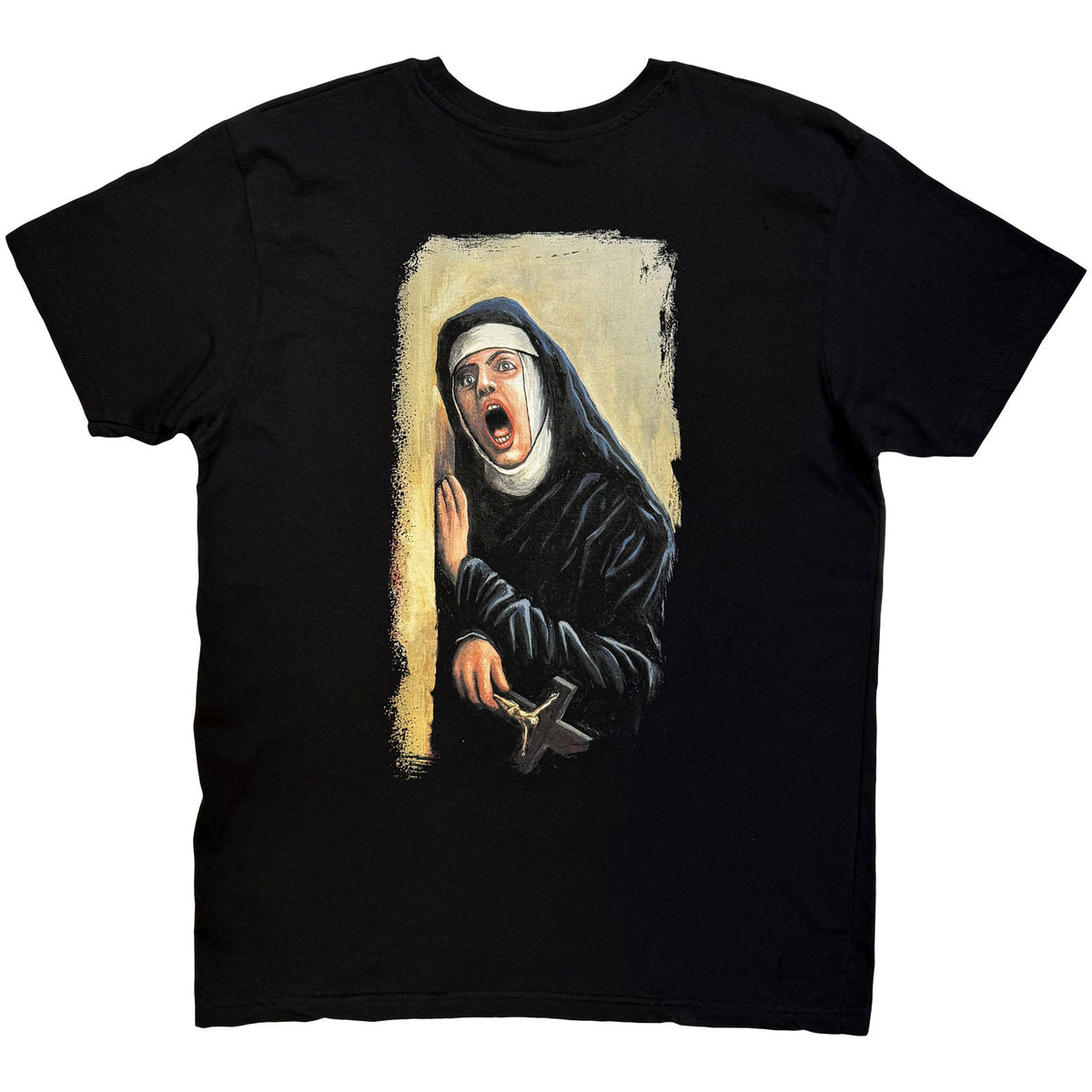 Ghost Unisex T-Shirt: Here's Papa (Black) (Back Print)