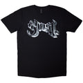 Ghost Unisex T-Shirt: Chrome Logo (Black)