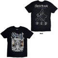 Ghost Unisex T-Shirt: Skeleta Album Cover '25 Tour Dates (Black) (Back Print)
