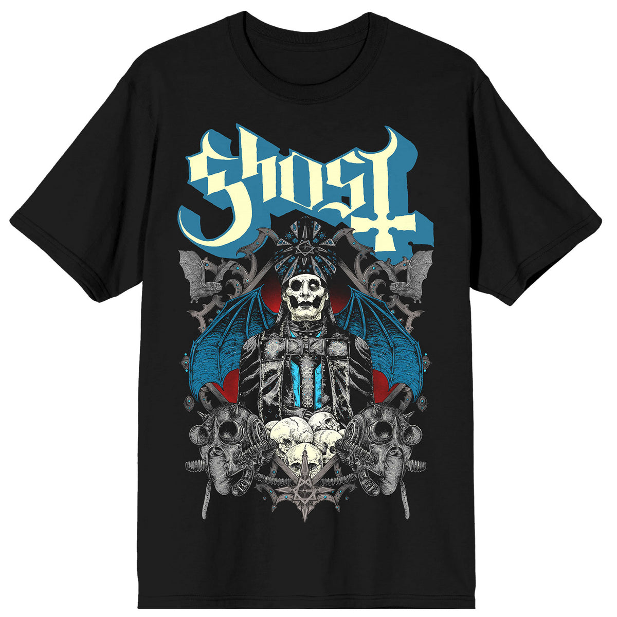 Ghost Unisex T-Shirt: Ghouls & Skulls (Black)