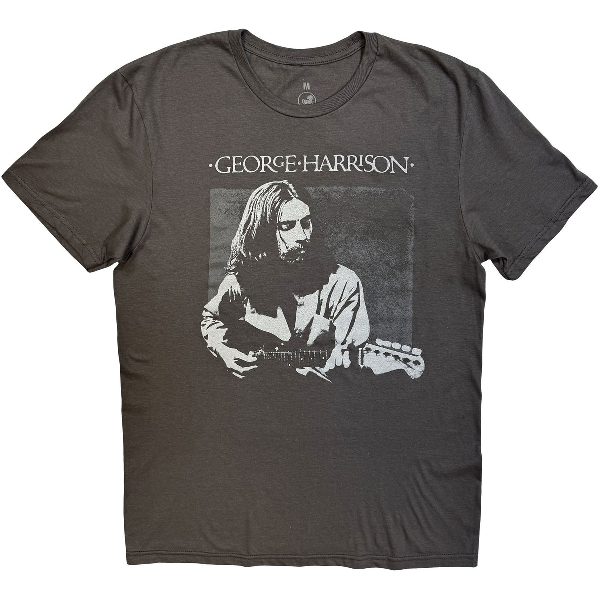 George Harrison Unisex T-Shirt: Live Portrait (Charcoal Grey)