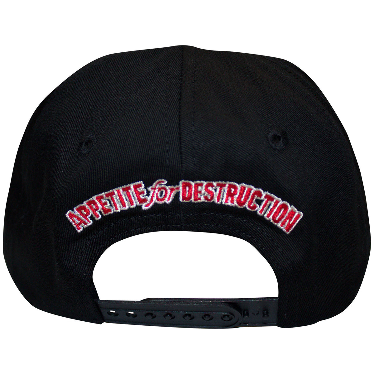 Guns N' Roses Unisex Baseball Cap: Appetite for Destruction Rose (Black) (Back Print)