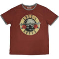 Guns N' Roses Unisex Ringer T-Shirt: Classic Logo (Red)