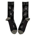 Guns N' Roses Unisex Ankle Socks: Skulls Band Monochrome (Black) (UK Size 7 - 11)