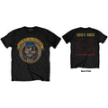 Guns N' Roses Unisex T-Shirt: Skull Circle (Black) (Back Print)