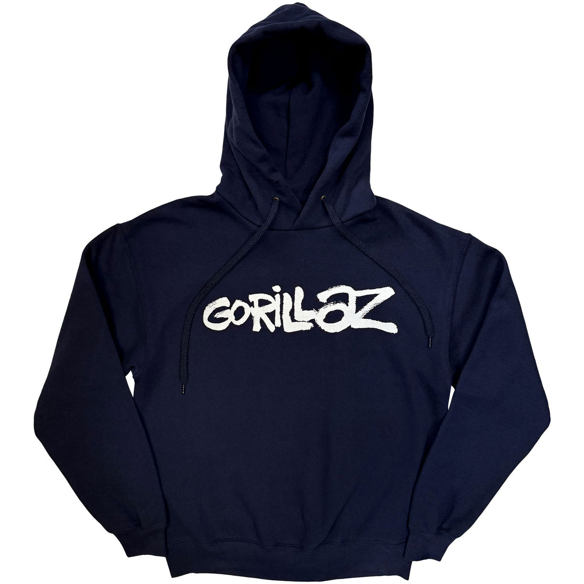 Gorillaz Unisex Pullover Hoodie: Cracker Island (Navy Blue) (Back Print)