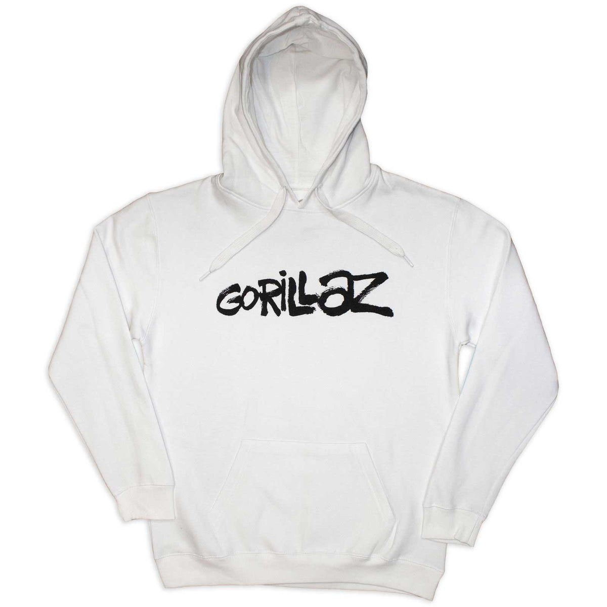 Gorillaz Unisex Pullover Hoodie: Cracker Island (White) (Back Print)