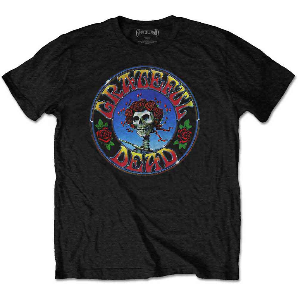 Grateful Dead Unisex T-Shirt: Bertha Circle Vintage Wash (Black)
