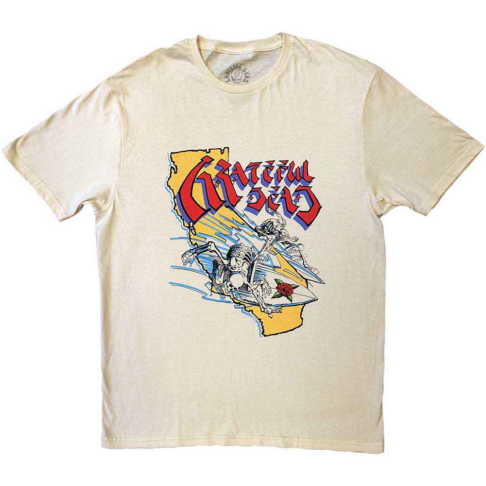 Grateful Dead Unisex T-Shirt: California (Natural)