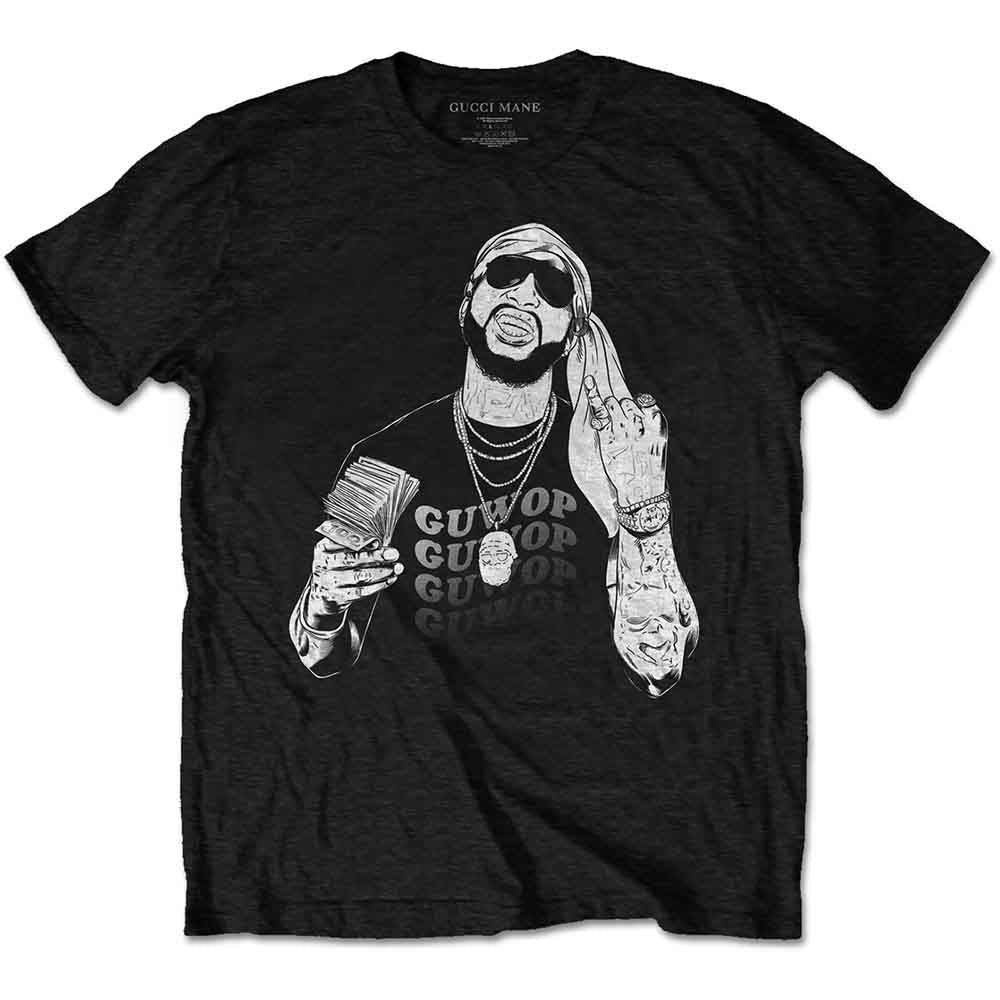 Gucci Mane (GUWOP) Unisex T-Shirt: Pinkies Up (Black)