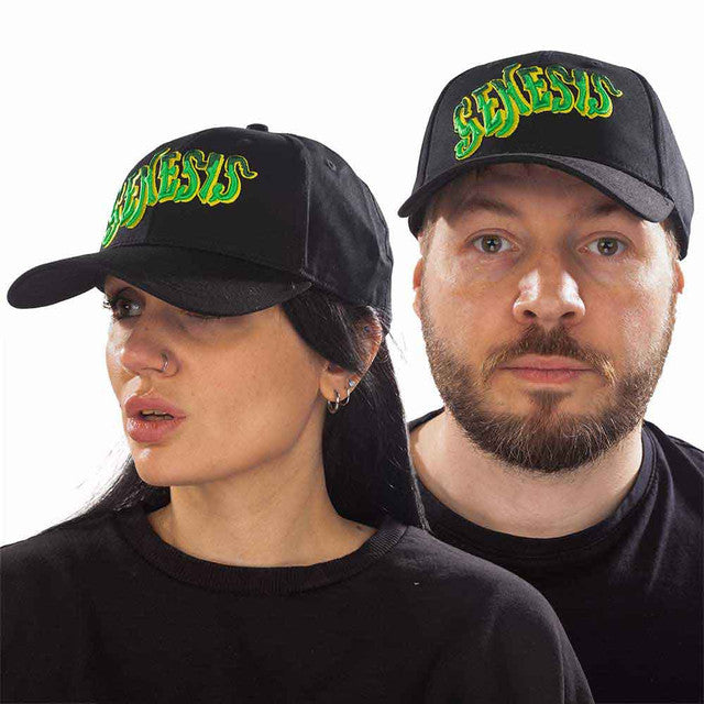 Genesis: Green Classic Logo Unisex Baseball Cap (Black)