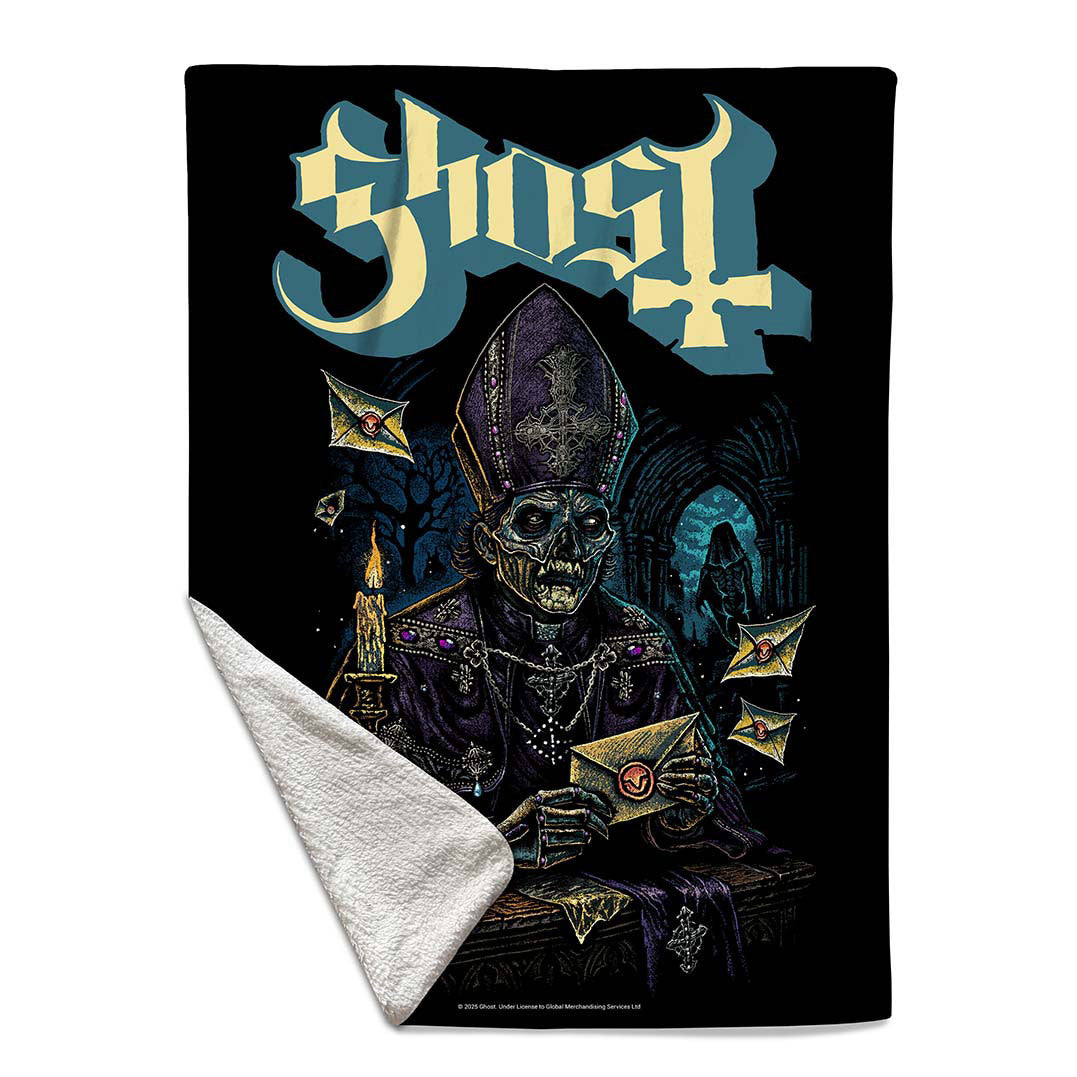 Ghost: Missive Sherpa Fleece Blanket (Multicolour) (Single)