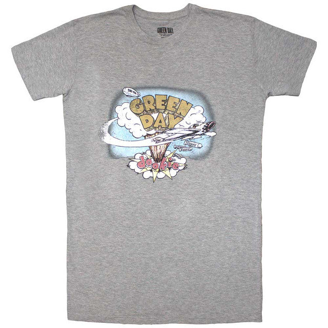 Green Day: Vintage Dookie Ladies T-Shirt Dress (Grey)