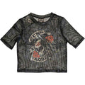 Guns N' Roses: Firepower Ladies Mesh Crop Top (Black)