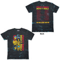 Guns N' Roses: UYI Tour '91 Unisex T-Shirt (Black) (Back Print & Wash Collection)