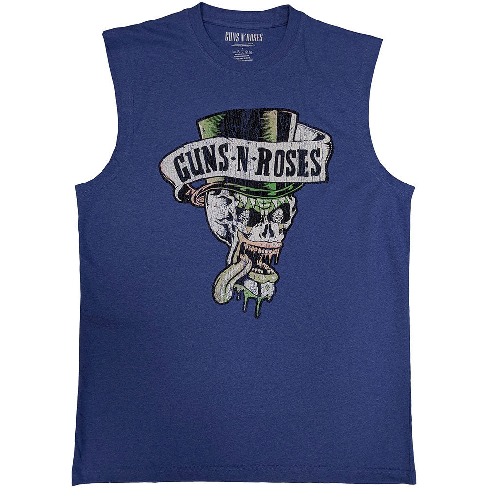 Guns N' Roses: Top Hat & Tongue Unisex Tank T-Shirt (Purple)