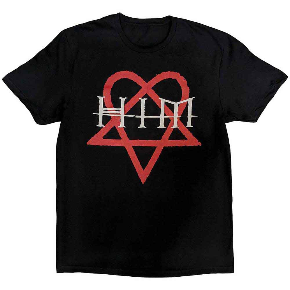 HIM Unisex T-Shirt: Heartagram (Black)