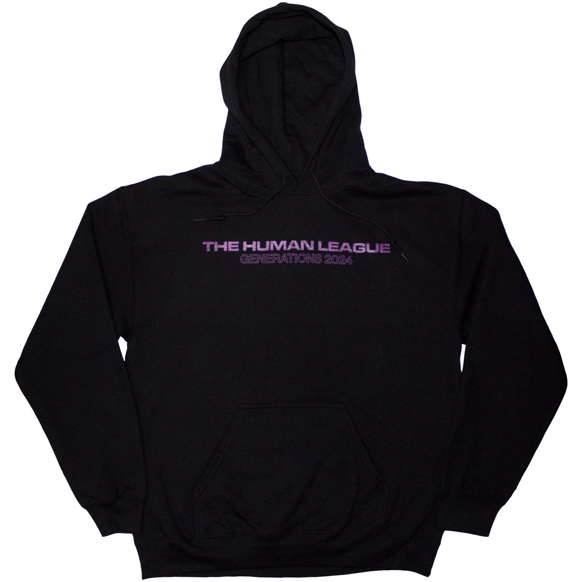 The Human League Unisex Pullover Hoodie: Generations Tour '24 Logo (Black) (Ex-Tour)