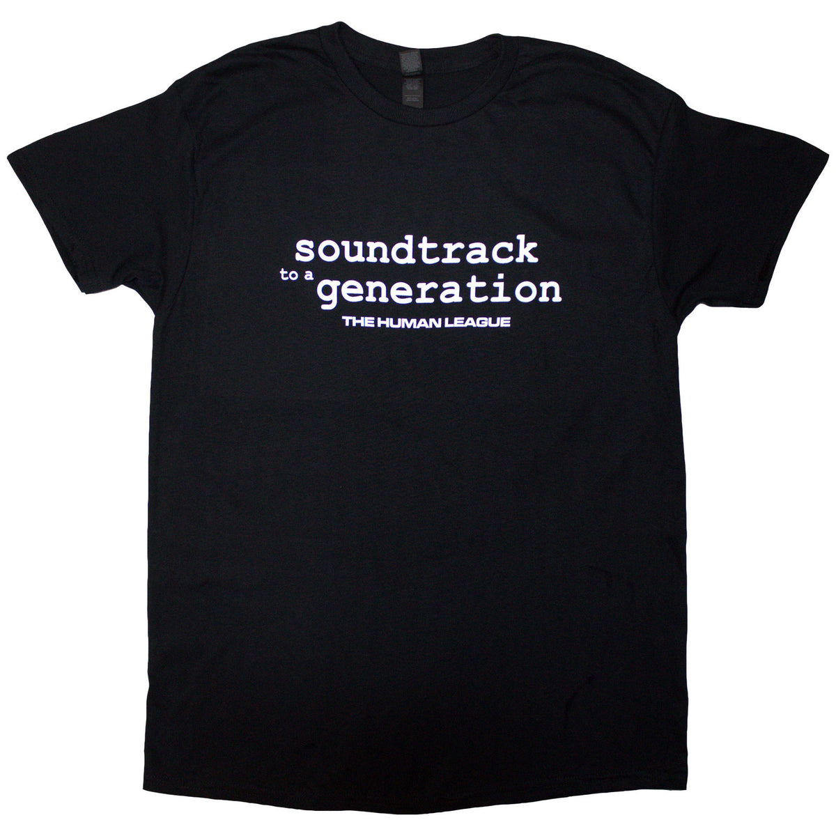 The Human League Unisex T-Shirt: Soundtrack To A Generation (Black) (Back Print & Ex-Tour)