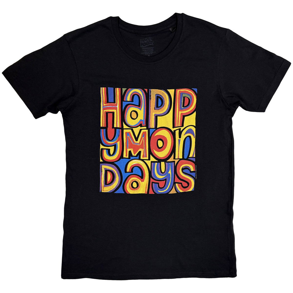 Happy Mondays Unisex T-Shirt: Greatest Hits (Black)