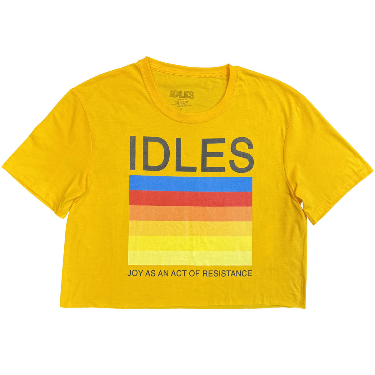 Idles Ladies Crop Top: Resistance (Yellow)