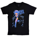 Billy Idol Unisex T-Shirt: Blue Profile (Black)
