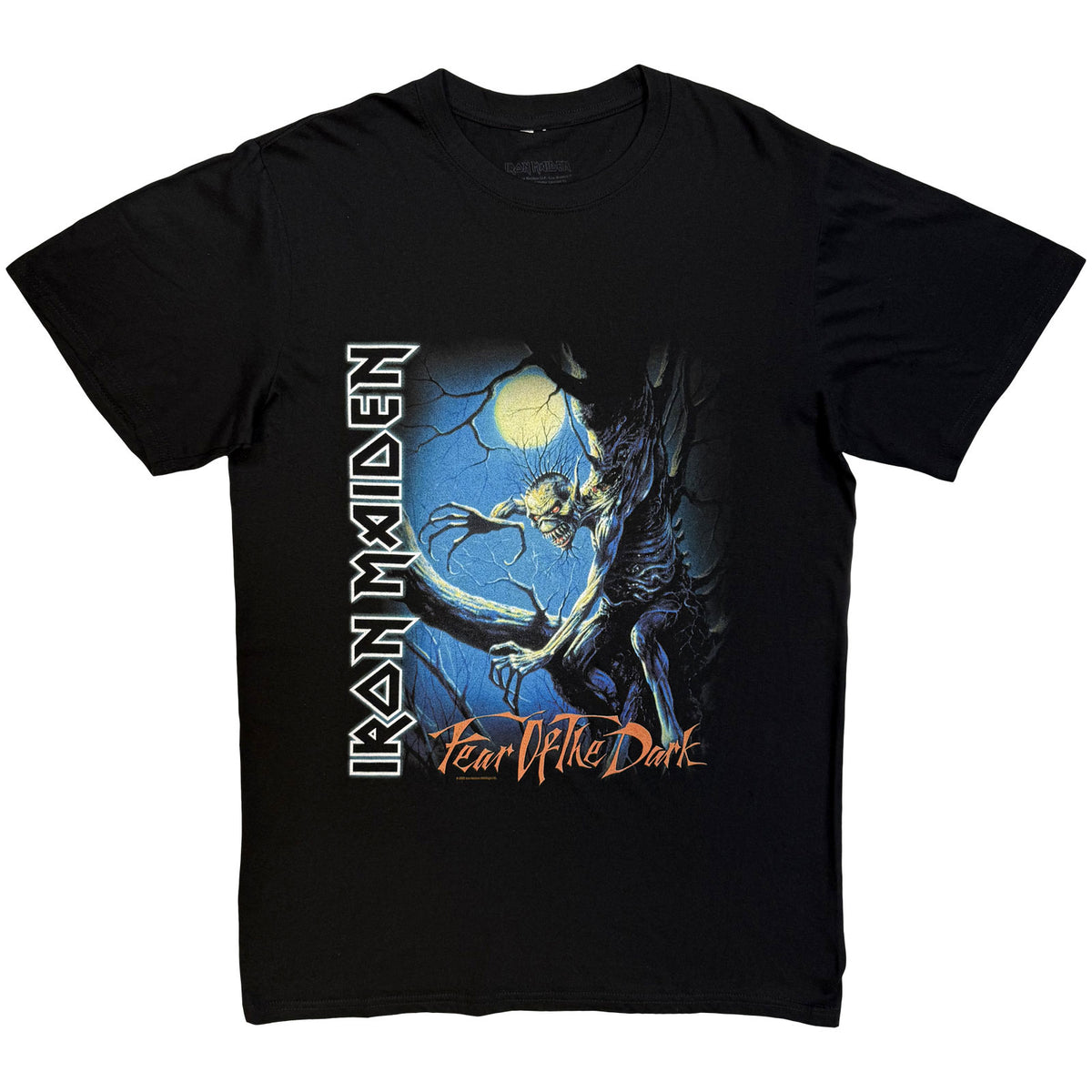 Iron Maiden Unisex T-Shirt: Fear of the Dark Tree Sprite (Black)