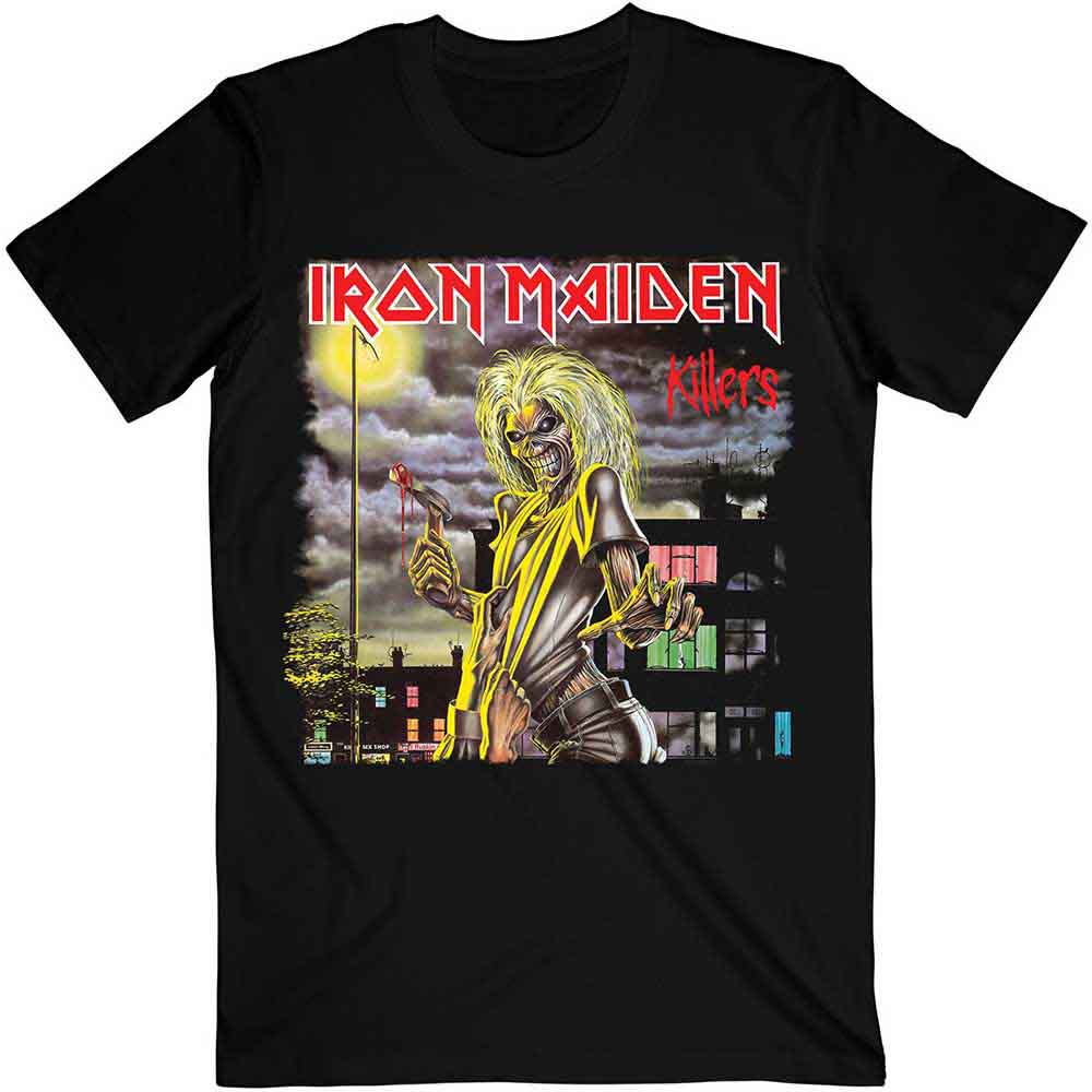Iron Maiden Unisex T-Shirt: Killers Cover (Black)