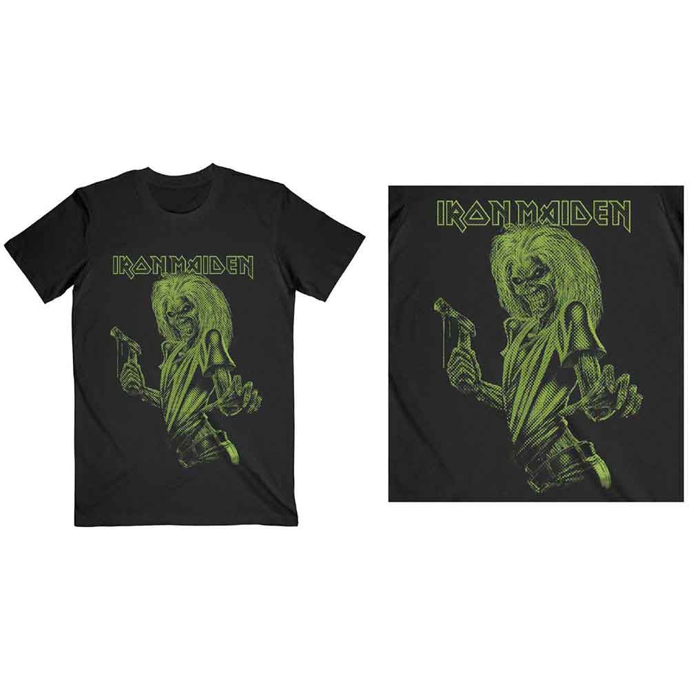 Iron Maiden Unisex T-Shirt: One Colour Eddie (Black)