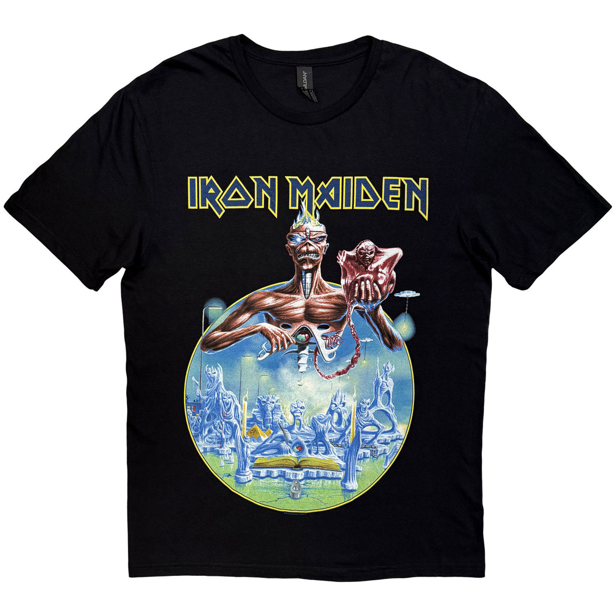 Iron Maiden Unisex T-Shirt: England 2014 Tour (Black) (Back Print)