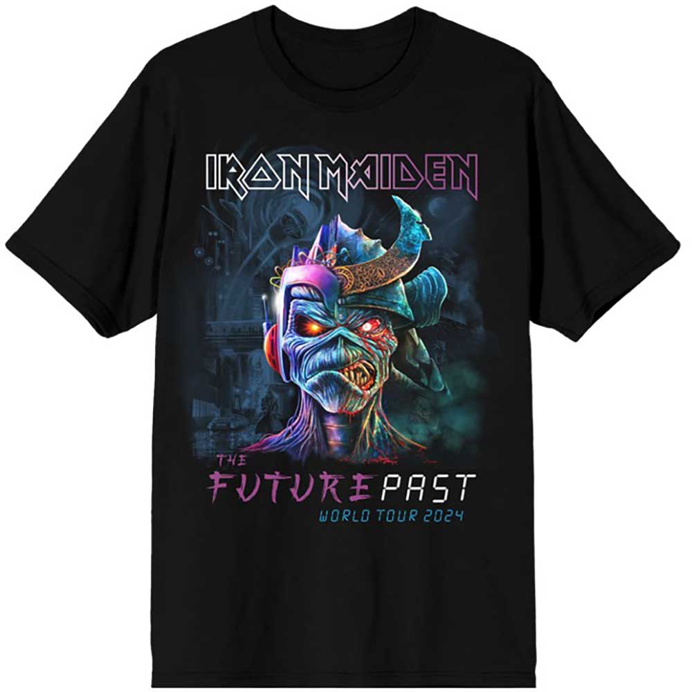 Iron Maiden Unisex T-Shirt: The Future Past World Tour '24 (Black)