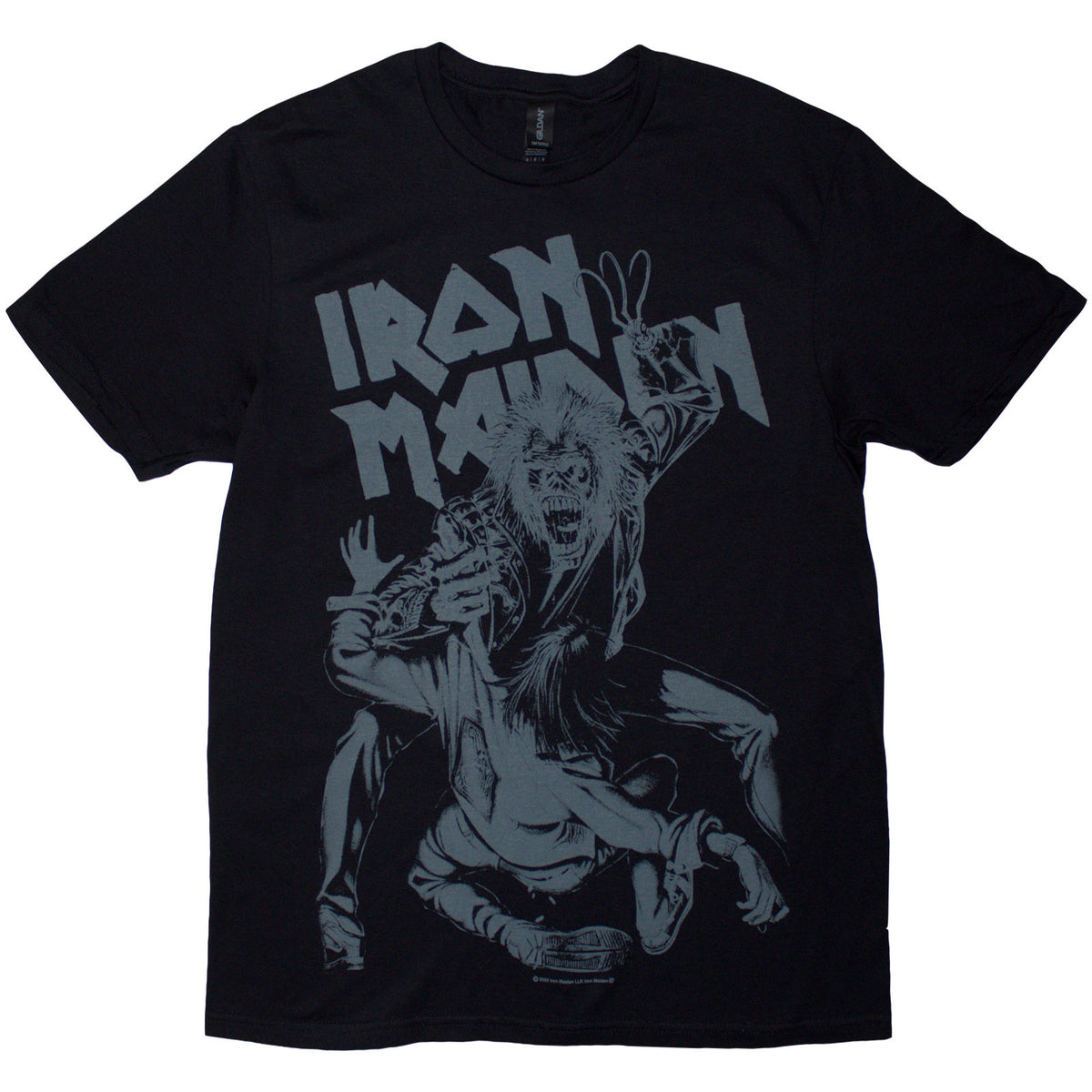 Iron Maiden Unisex T-Shirt: No Prayer Claw Jumbo Grey (Black)