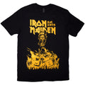 Iron Maiden Unisex T-Shirt: Est. 1975 Holy Smoke Jumbo Yellow (Black)