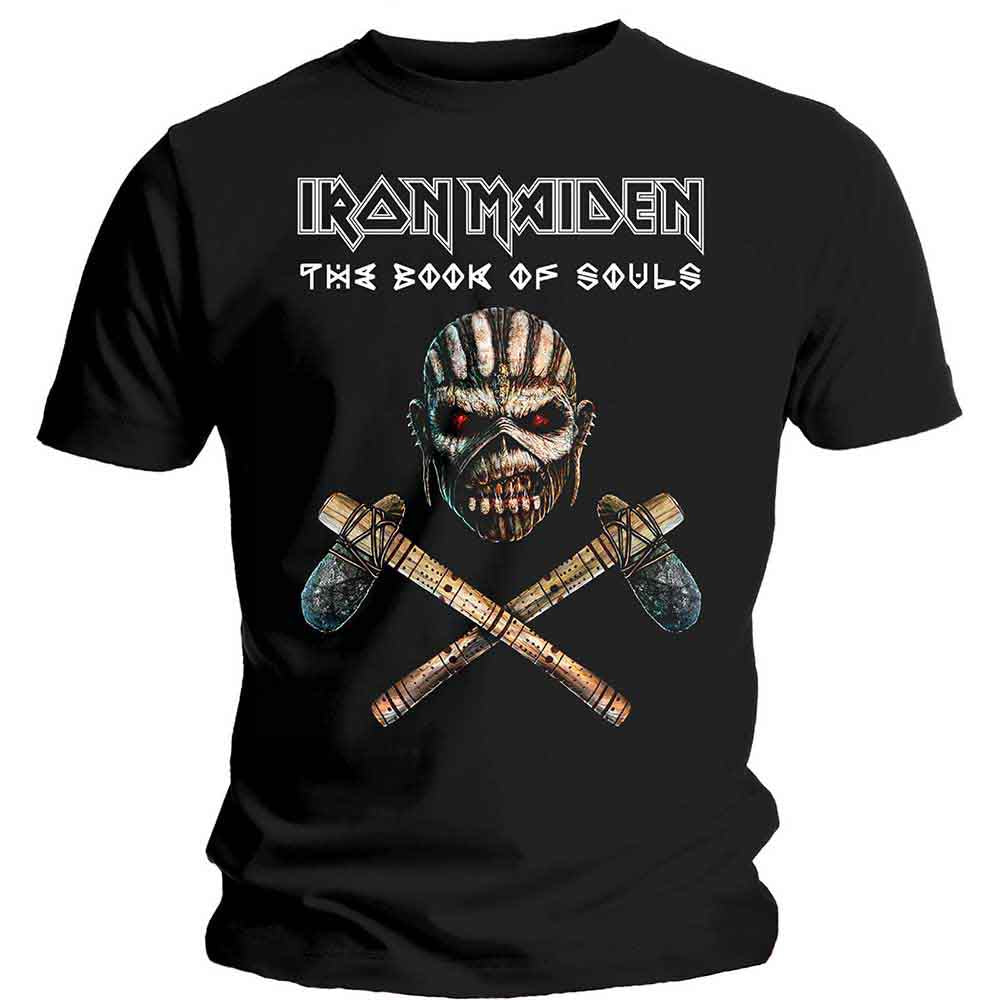 Iron Maiden Unisex T-Shirt: Axe Colour (Black)
