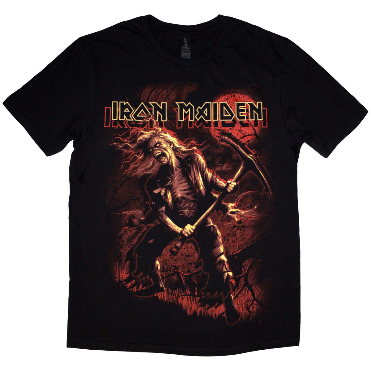 Iron Maiden Unisex T-Shirt: Benjamin Breeg Red Graphic (Black)