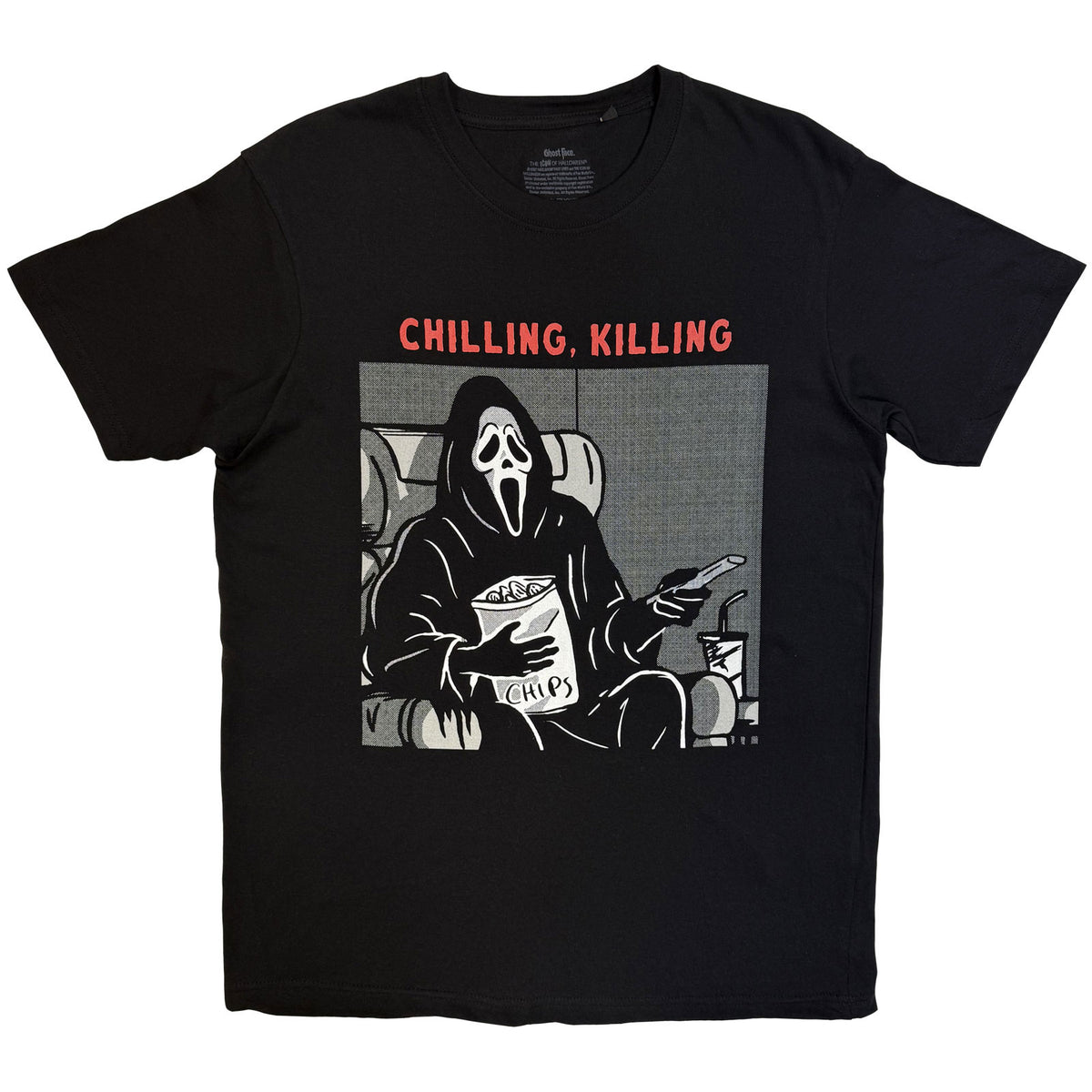 Ghostface Unisex T-Shirt: Chilling, Killing (Black)