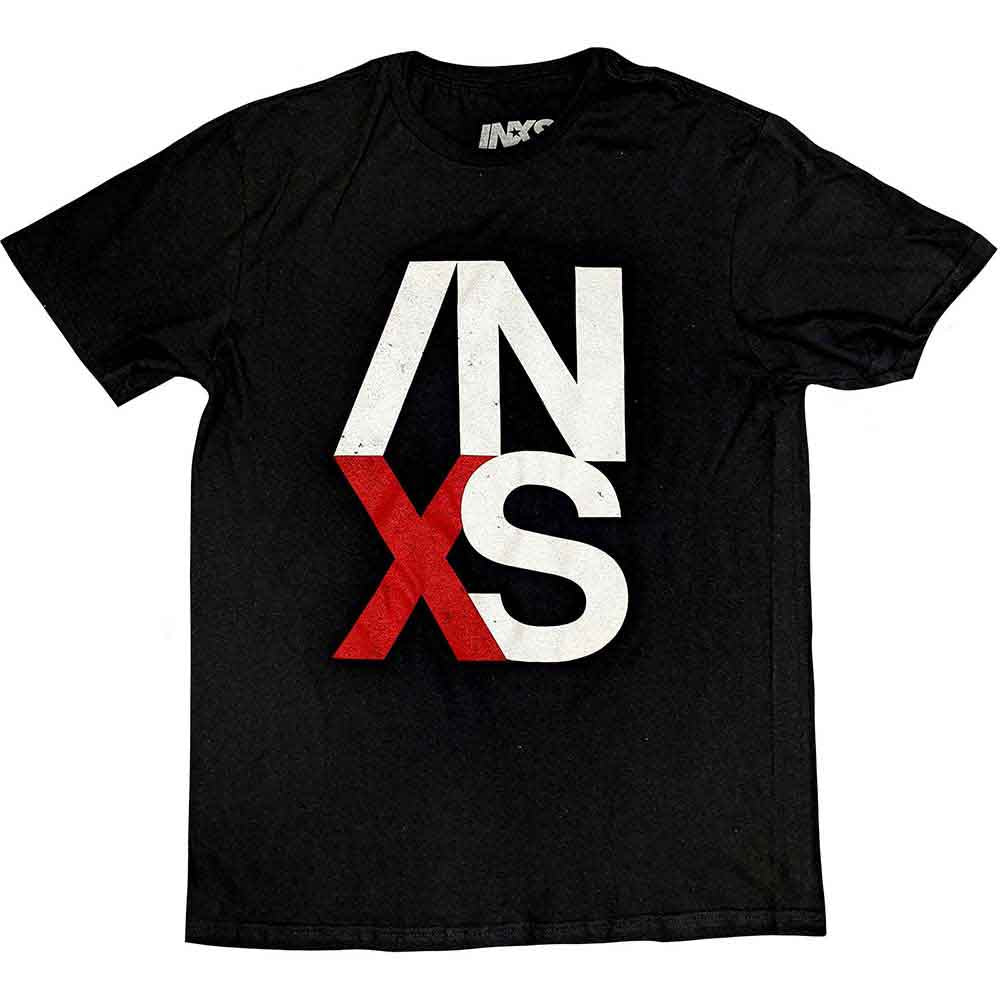 INXS Unisex T-Shirt: US Tour (Black) (Back Print)