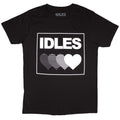 Idles Unisex T-Shirt: Gradient Heart (Black)